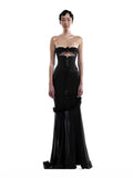 Thai Wind Tradiated Lace Hollow Waist Dress Design Small Fishtail Dress Seaside Holiday Dress Woman 68HZ