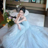 Evening Dress French Heavy Industry Bride Wedding Toast Dress Engaged Dress High-End Light Small Small Wedding Dress Morning Dress Woman 68HZ