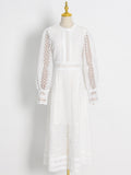 Heavy Industry Embroidered Sleeves In The Summer 2025 New Round Lantern Sleeves To The Skinny Dresses 68HZ
