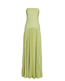 Simple Green Off Shoulder Sleeveless Mermaid Formal Prom Dress Evening Gown HZ1024