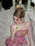 Vintage Pink Floral Strapless Mermaid Design Elegant Prom Dress Evening Dress HZ1024