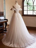 Beautiful Spaghetti Straps Floor Length Prom Dress, Champagne Sleeveless Backless Evening Party Dress HZ1024